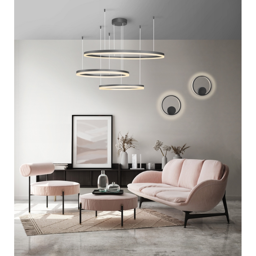 Azzardo AZ4707 - LED Pakabinamas sietynas HALO LED/130W/230V juodas
