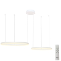 Azzardo AZ4977 - LED reguliuojamas šviestuvas ant laido HALO LED/90W/230V baltas + nuotolinio valdymo pultas