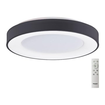 Azzardo AZ4991 - LED Pritemdomas lubinis šviestuvas SANTANA LED/50W/230V juoda + nuotolinio valdymo pultas