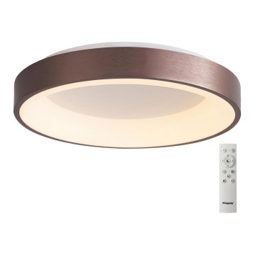 Azzardo AZ4994 - LED reguliuojamas lubų šviestuvas SANTANA LED/80W/230V ruda + nuotolinio valdymo pultas