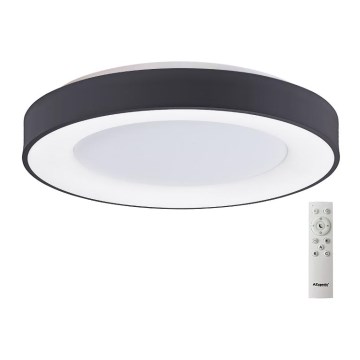 Azzardo AZ4995 - LED reguliuojamas lubų šviestuvas SANTANA LED/80W/230V juodas + nuotolinio valdymo pultas