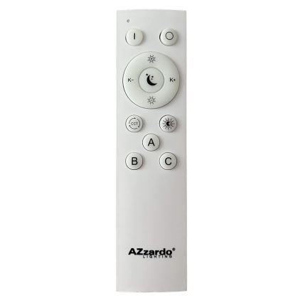 Azzardo AZ5012 - LED Reguliuojamas pakabinamas sietynas SANTANA LED/80W/230V juoda + nuotolinio valdymo pultas