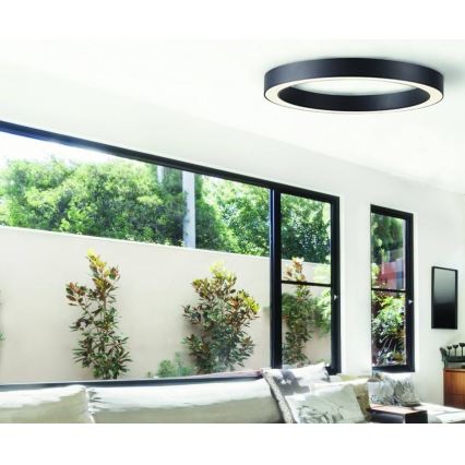 Azzardo AZ5035 - LED Pritemdomas lubinis šviestuvas MARCO LED/60W/230V juoda + nuotolinio valdymo pultas
