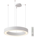 Azzardo AZ5052 - Dimeriuojamas LED pakabinamas šviestuvas ant laido MARCO LED/100W/230V, baltas + nuotolinis valdymas