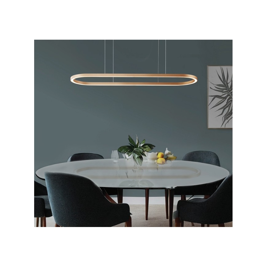 Azzardo AZ5056 - LED Reguliuojamas pakabinamas sietynas ELENA LED/50W/230V 120 cm auksas
