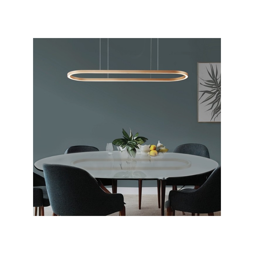 Azzardo AZ5058 - LED Reguliuojamas pakabinamas sietynas ELENA LED/60W/230V 150 cm auksas