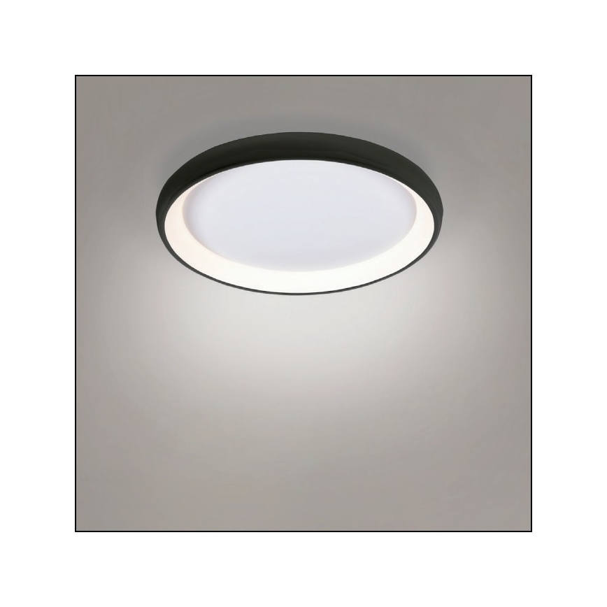 Azzardo AZ5072 - LED Pritemdomas lubinis šviestuvas ANTONIO LED/50W/230V juoda + nuotolinio valdymo pultas
