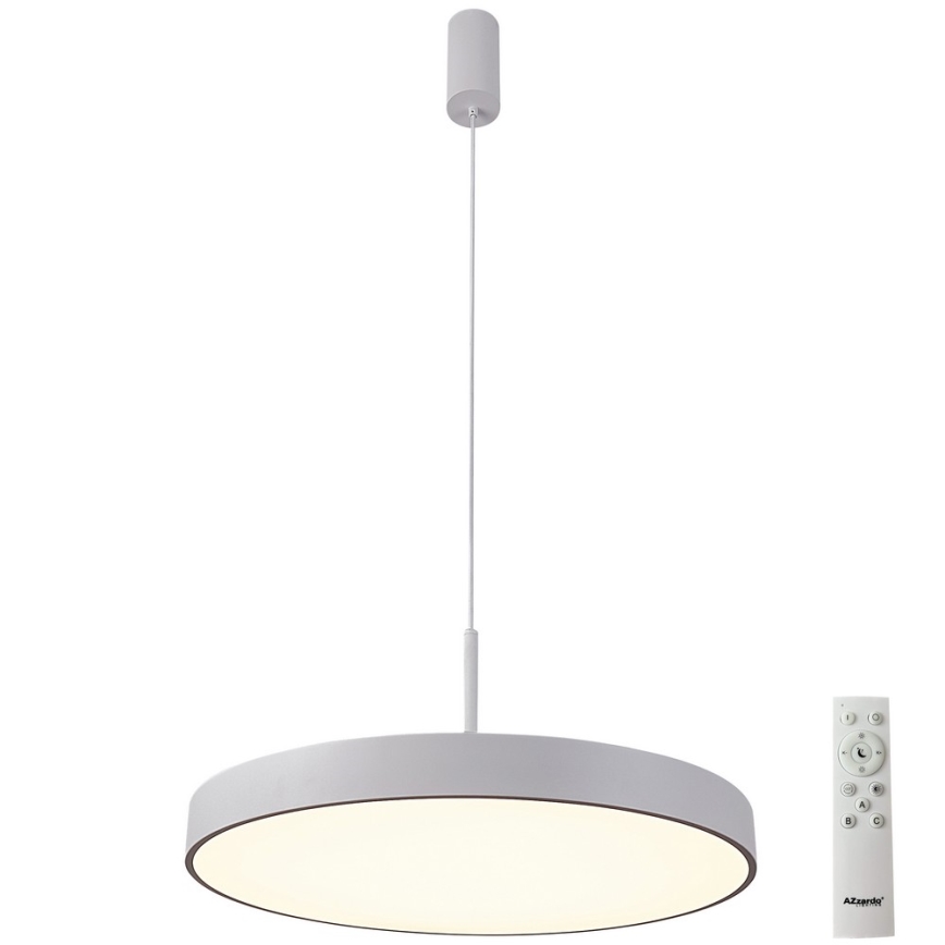 Azzardo AZ5087 - LED Reguliuojamas pakabinamas sietynas MARCELLO LED/30W/230V balta + nuotolinio valdymo pultas