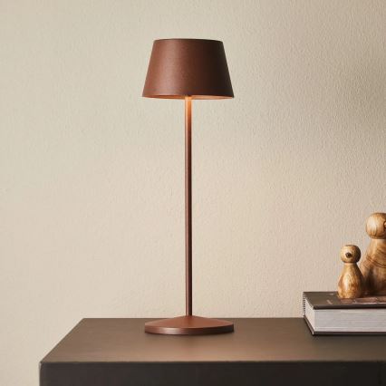 Azzardo AZ5336 - LED lauko įkraunama reguliuojamo ryškumo lempa GILBERTO LED/2W/5V IP54 ruda