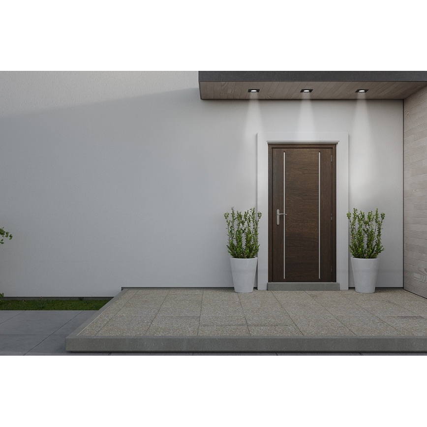 Azzardo AZ5392 - Įleidžiamas vonios šviestuvas ROMOLO 1xGU10/50W/230V IP65 juoda