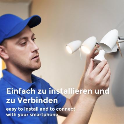 B.K. Licht 1261 - KOMPLEKTAS 4x LED pritemdoma elektros lemputė GU10/5,5W/230V Wi-Fi Tuya 2700K