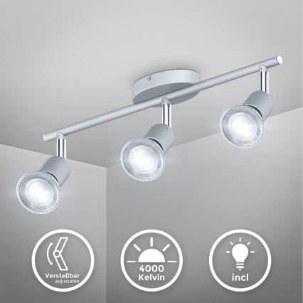 B.K.Licht 1409 - LED Akcentinis šviestuvas 3xGU10/5W/230V