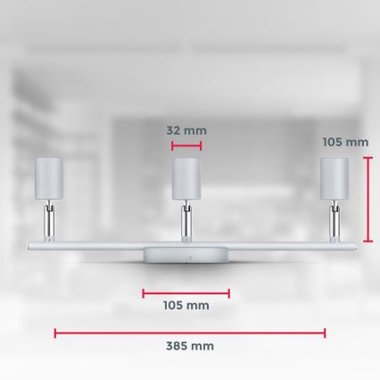 B.K.Licht 1409 - LED Akcentinis šviestuvas 3xGU10/5W/230V