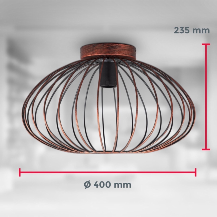 B.K. Licht 1471 - Ant pagrindo montuojamas sietynas RETRO 1xE27/40W/230V varis