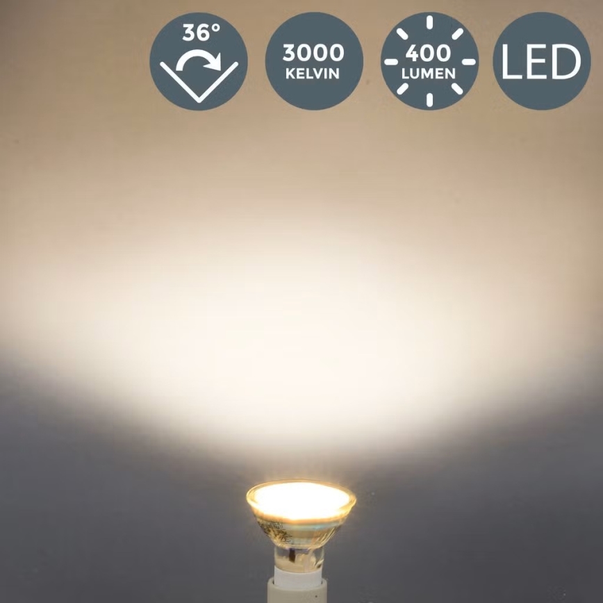 B.K.Licht - Rinkinys (10 vnt.) LED lempučių GU10/5W/230V 3000K