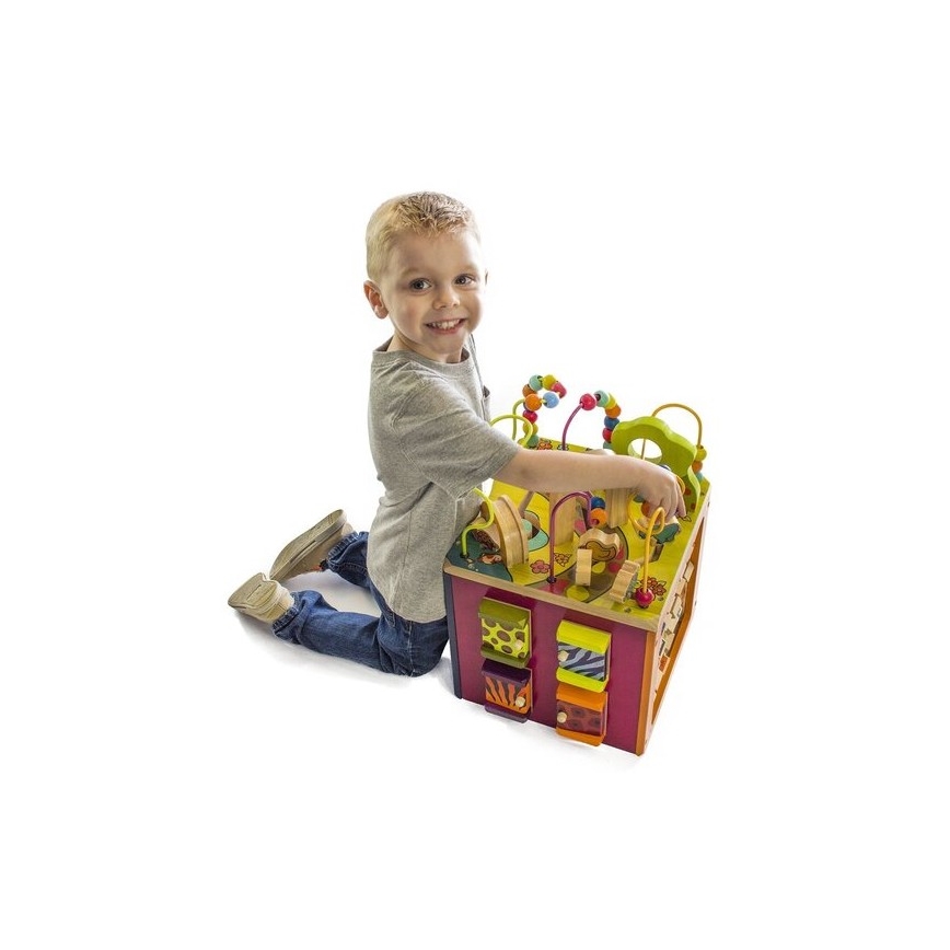 B-Toys - Interaktyvus kubas Zoo Kietmedis
