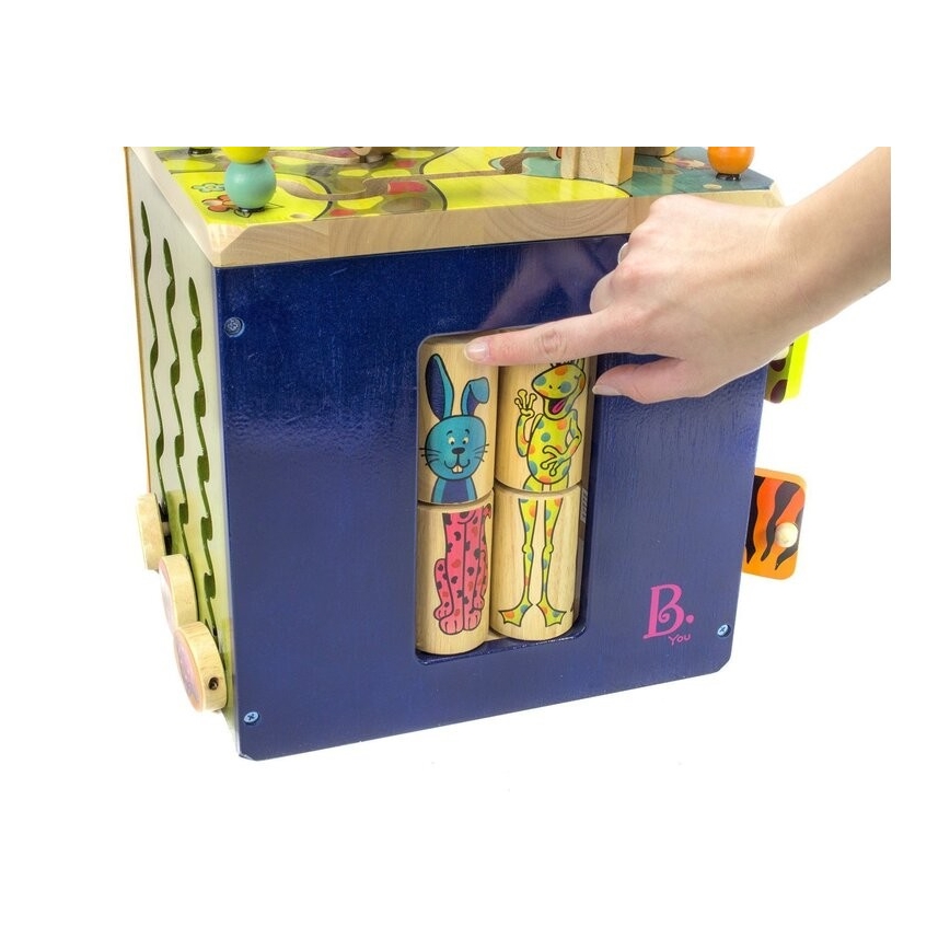 B-Toys - Interaktyvus kubas Zoo Kietmedis