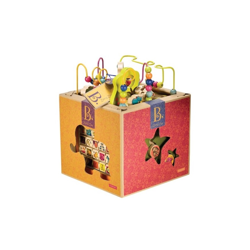 B-Toys - Interaktyvus kubas Zoo Kietmedis