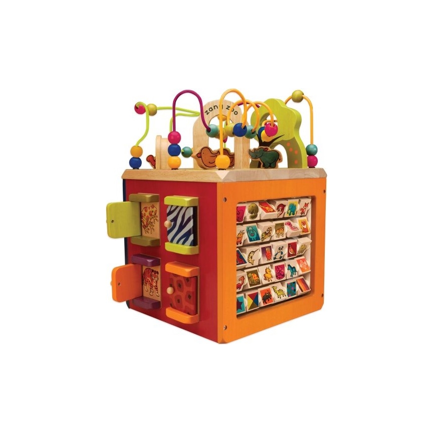 B-Toys - Interaktyvus kubas Zoo Kietmedis