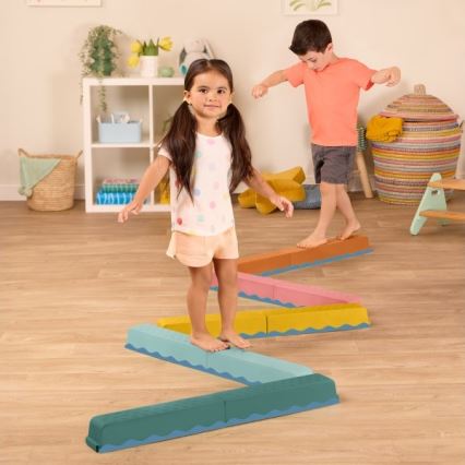 B-Toys - Kliūčių ruožas BALANCE & HOP 10 vnt.