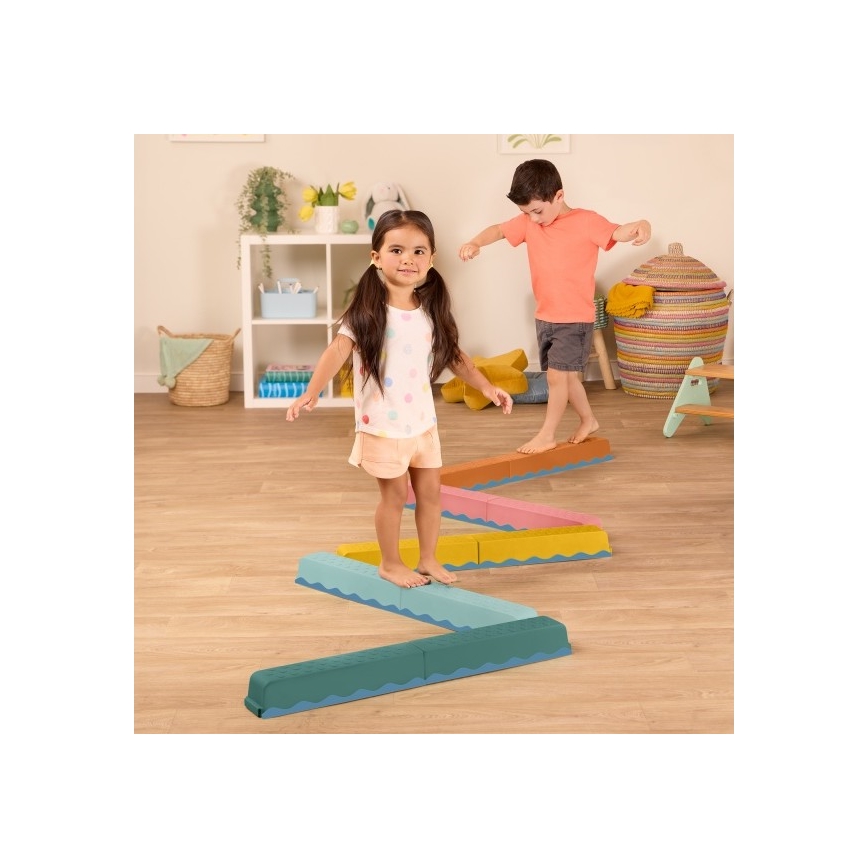 B-Toys - Kliūčių ruožas BALANCE & HOP 10 vnt.