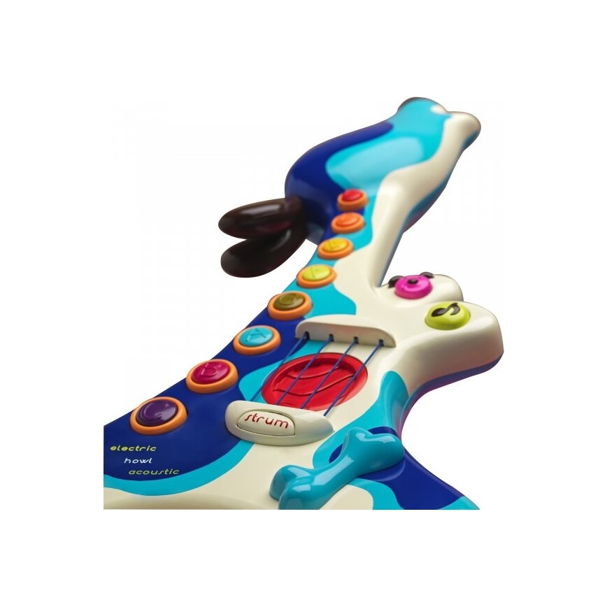 B-Toys - Vaikiška elektrinė gitara Šuo Woofer 3xAA