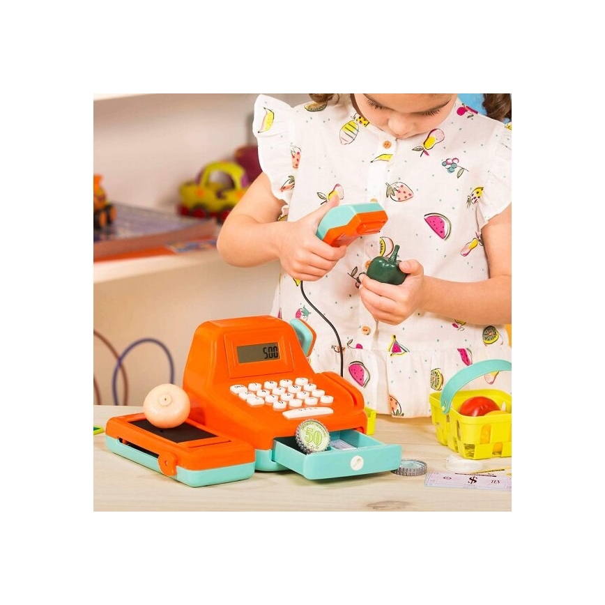 B-Toys - Vaikiška kasa su garsais ir skaičiuokle