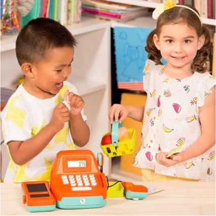 B-Toys - Vaikiška kasa su garsais ir skaičiuokle