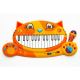 B-Toys - Vaikiškas pianinas su mikrofonu Cat 4xAA