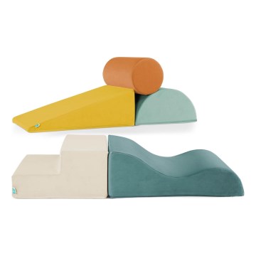 B-Toys - Vaikų putplasčio blokeliai MAXI WONDERSHAPES 5 vnt.