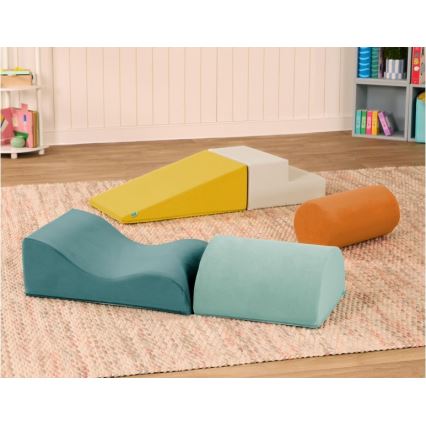 B-Toys - Vaikų putplasčio blokeliai MAXI WONDERSHAPES 5 vnt.