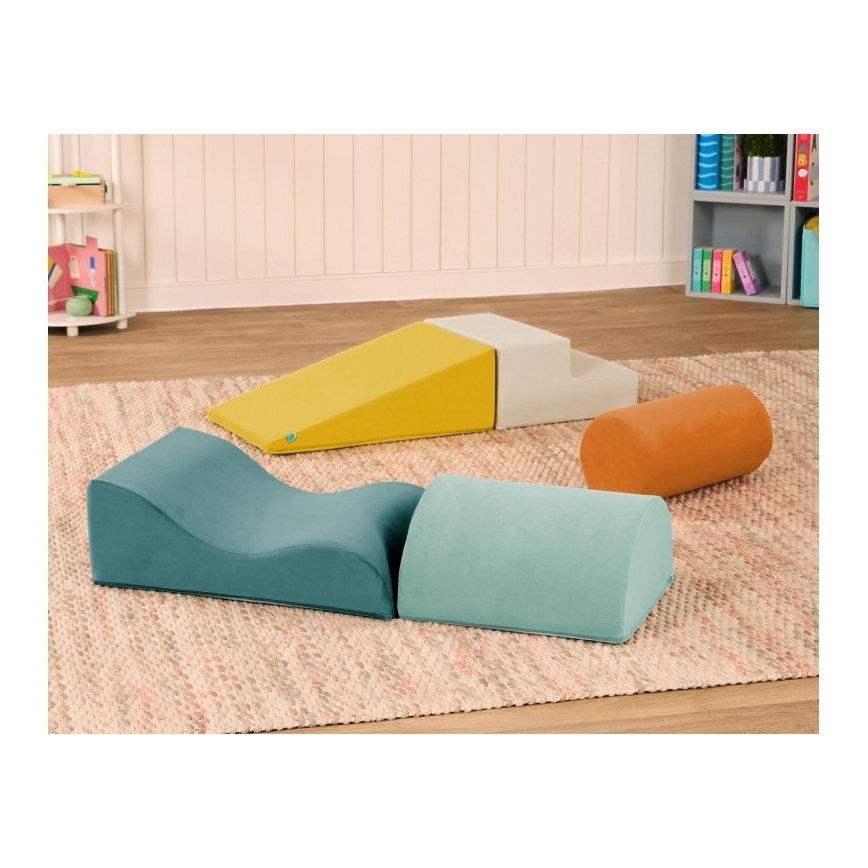B-Toys - Vaikų putplasčio blokeliai MAXI WONDERSHAPES 5 vnt.