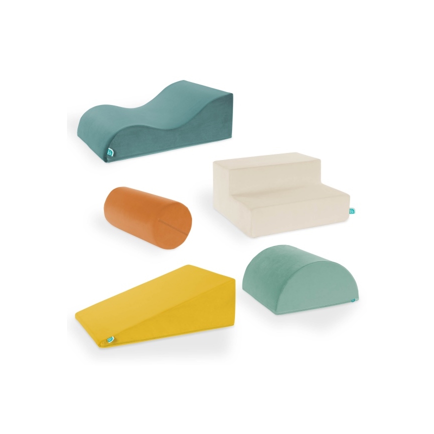 B-Toys - Vaikų putplasčio blokeliai MAXI WONDERSHAPES 5 vnt.