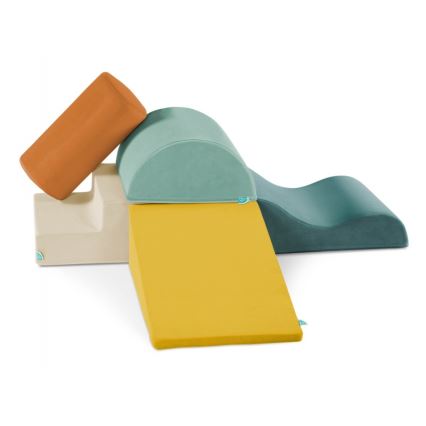 B-Toys - Vaikų putplasčio blokeliai MAXI WONDERSHAPES 5 vnt.