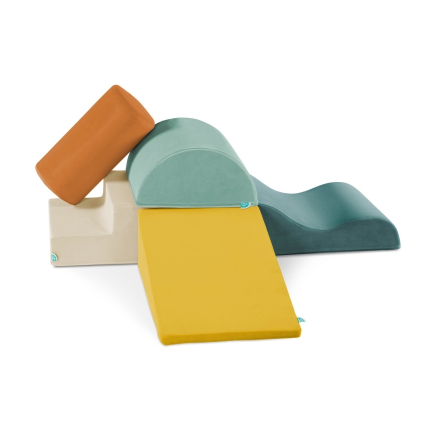 B-Toys - Vaikų putplasčio blokeliai MAXI WONDERSHAPES 5 vnt.