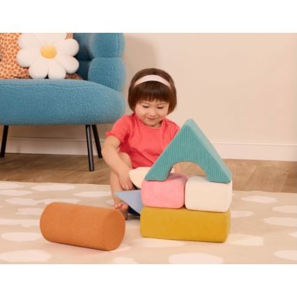B-Toys - Vaikų putplasčio blokeliai TUMBLE-Y 8 vnt.