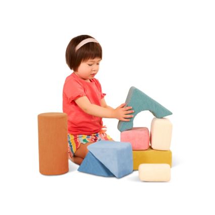 B-Toys - Vaikų putplasčio blokeliai TUMBLE-Y 8 vnt.