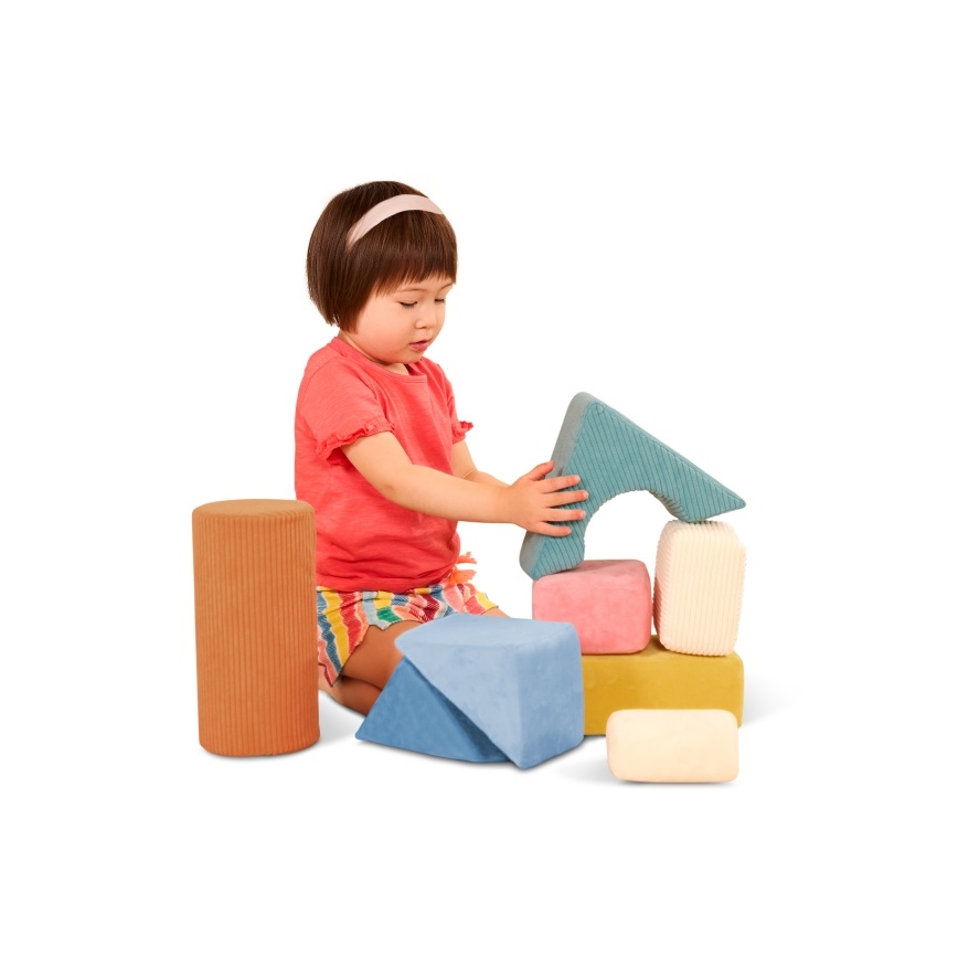 B-Toys - Vaikų putplasčio blokeliai TUMBLE-Y 8 vnt.
