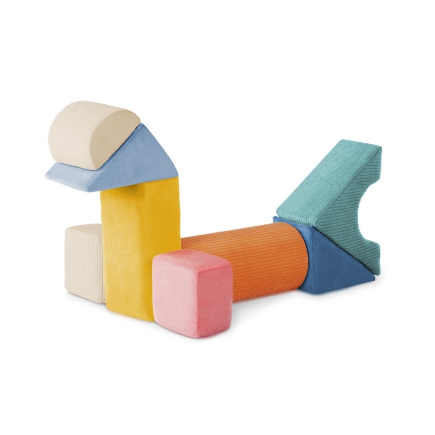B-Toys - Vaikų putplasčio blokeliai TUMBLE-Y 8 vnt.