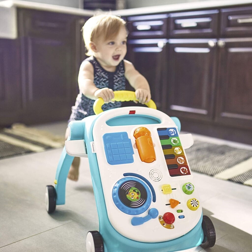 Baby Einstein - Kūdikių vaikštynė su veiklomis 4in1 MUSICAL MIX ‘N ROLL 3xAA