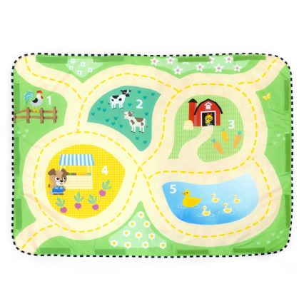 Baby Einstein - Kūdikių žaidimų kilimėlis BUSY BARNYARD 4xAA