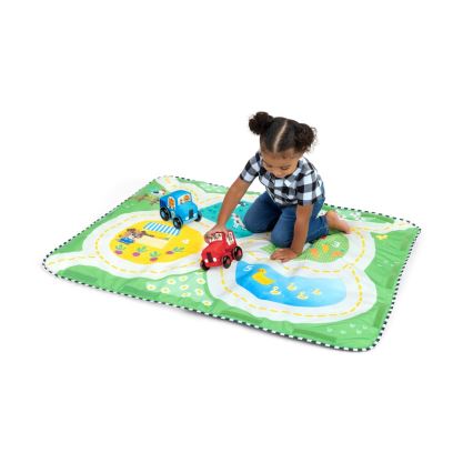 Baby Einstein - Kūdikių žaidimų kilimėlis BUSY BARNYARD 4xAA
