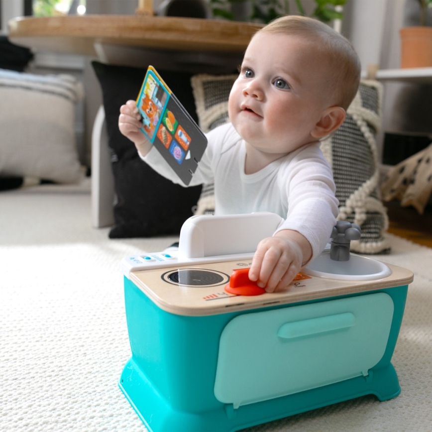 Baby Einstein - muzikinė žaislinė virtuvėlė MAGIC TOUCH 3xAA