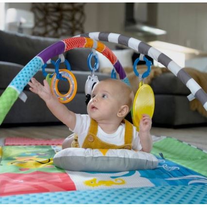 Baby Einstein - Vaikiška antklodė žaidimui 5in1 PATCH'S COLOR PLAYSPACE 3xAAA