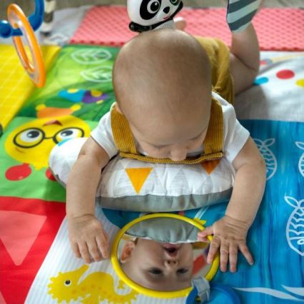 Baby Einstein - Vaikiška antklodė žaidimui 5in1 PATCH'S COLOR PLAYSPACE 3xAAA