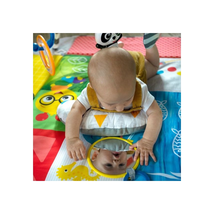 Baby Einstein - Vaikiška antklodė žaidimui 5in1 PATCH'S COLOR PLAYSPACE 3xAAA
