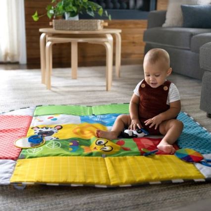 Baby Einstein - Vaikiška antklodė žaidimui 5in1 PATCH'S COLOR PLAYSPACE 3xAAA
