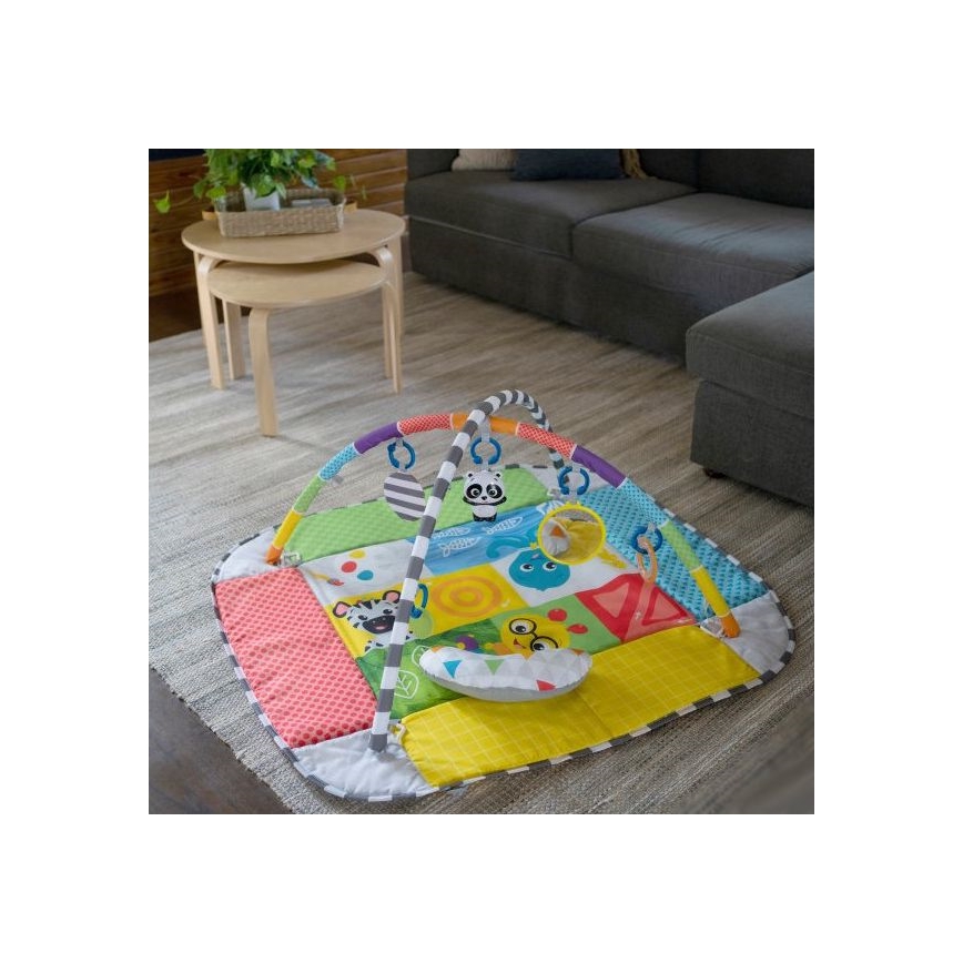 Baby Einstein - Vaikiška antklodė žaidimui 5in1 PATCH'S COLOR PLAYSPACE 3xAAA
