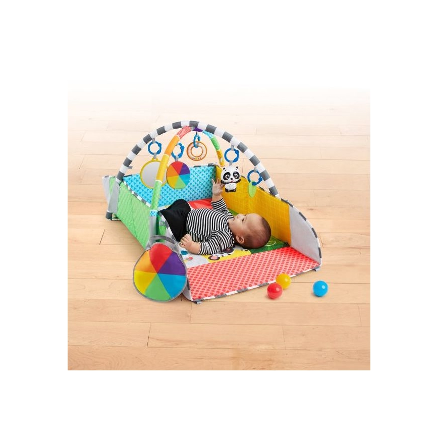 Baby Einstein - Vaikiška antklodė žaidimui 5in1 PATCH'S COLOR PLAYSPACE 3xAAA
