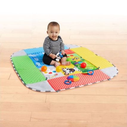 Baby Einstein - Vaikiška antklodė žaidimui 5in1 PATCH'S COLOR PLAYSPACE 3xAAA